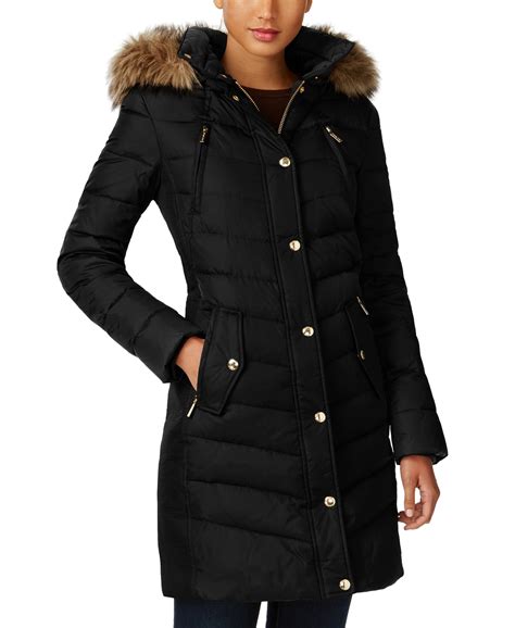 michael kors leopard jacket|michael kors puffer coat women.